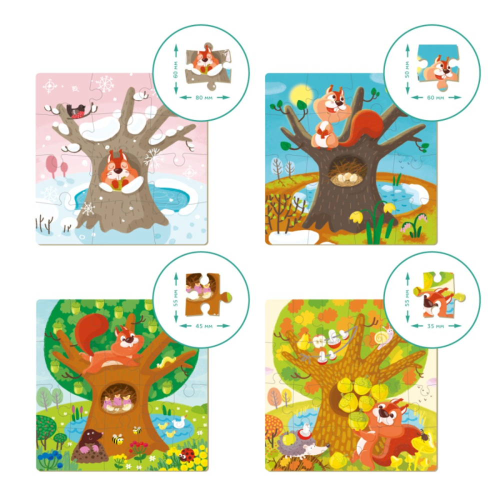 Фото, Видеообзоры набір пазлів 4в1 dodo