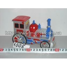 Паровоз 1005 (120шт) инер-й, в кульке, 17-8см