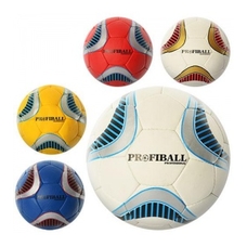 М'яч футбольний PROFIBALL 2500-10 ABCDE (30 шт) розмір 5, ПУ 1,4мм, 4слоя, 32панелі, 410-430г, 5цвет