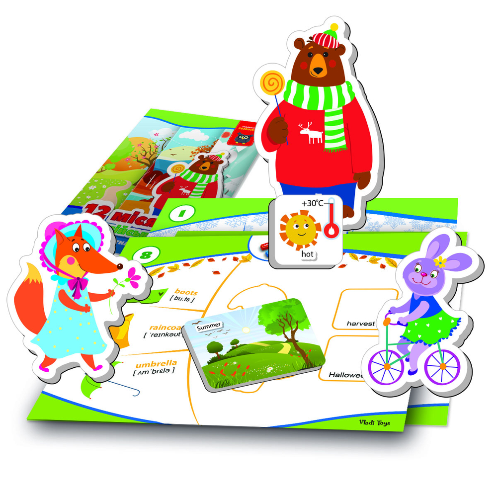Фото, Відеоогляди гра розвиваюча vladi toys магнітна. англійська. 12 місяців vt5411-10