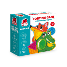 Гра-сортер з дерев'яними фігурами «Звірята» RW4204