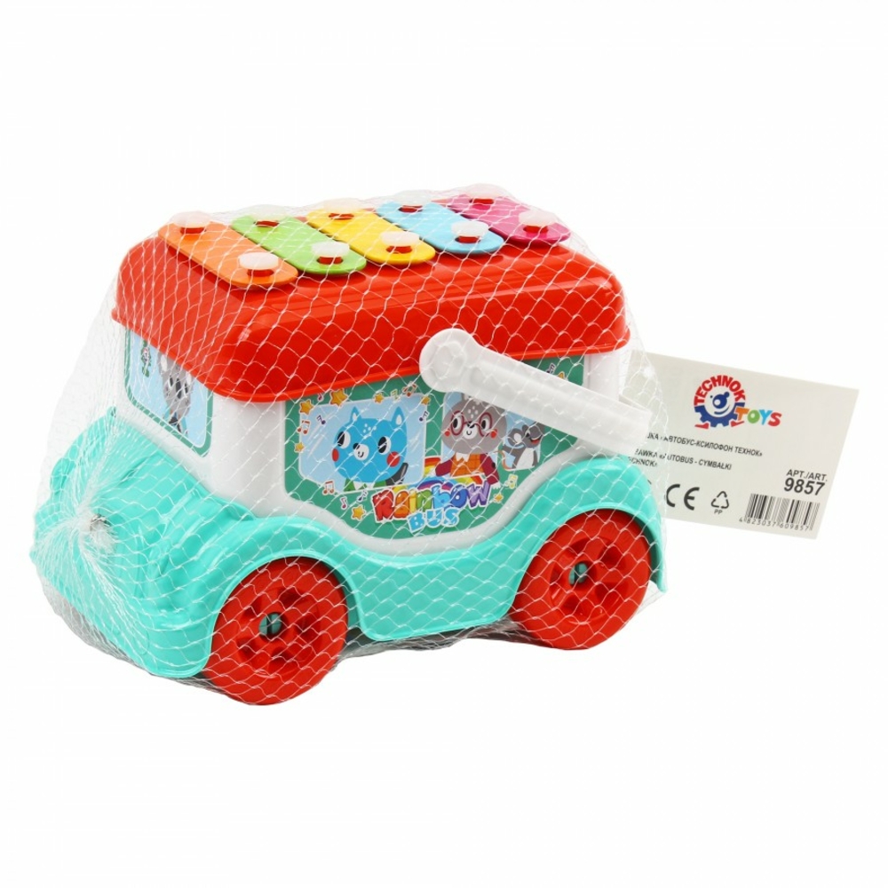 Фото, Видеообзоры іграшка «автобус-ксилофон технок», арт.9857