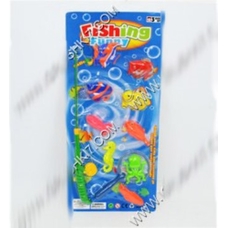 Рибалка 666-8 (72шт / 2) магніт.удочка, сачок, 9морскіх тварин, на планшетки 56 * 25см