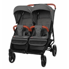 Коляска прогулянкова CARRELLO Connect CRL-5502 Ink Gray для двійнят, льон