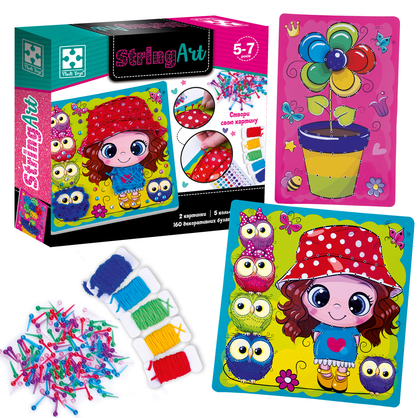 Фото, Видеообзоры набір для творчості vladi toys cтрінг арт. сонячна прогулянка.vt4501-20