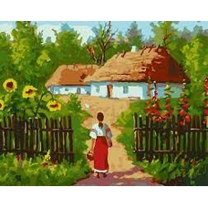 Картина 10350 Українські хаттинки 40*50см
