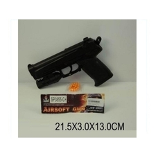 Пістолет SP3855-C + (A813397) (96шт / 2) батар., Лазер, пульки, в пакеті 21,5 * 3,5 * 13см