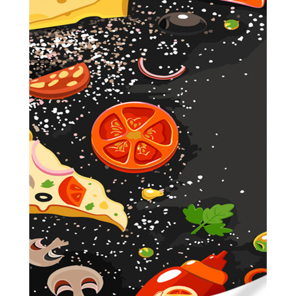 Фото, Відеоогляди картина за номерами strateg преміум піца розміром 40х50 см (gs673)
