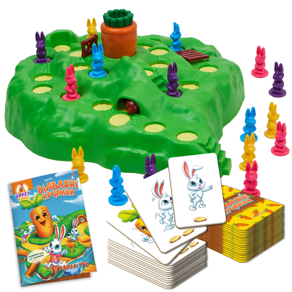 Фото, Відеоогляди гра настільна vladi toys розважальна. відважні кролики vt8055-40