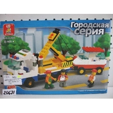 Конструктор 739 B-1 (192шт) мотоцикл, инструменты, в кульке, 20-9,5-18см