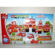 Конструктор CJ 0386224/62027 (12шт) 3D, пожежна частина, 3200 дет, 50-30-5см