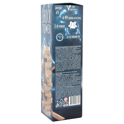 Фото, Видеообзоры настільна гра strateg shock tower шок товер дженга (30858)