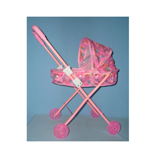 Коляска M 0355 U/R (24шт) жел, классика, колеса светящиеся, 3 цвета, в кульке,