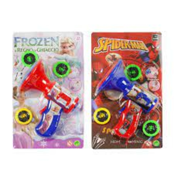 Гучномовець LB-1/3/7 (216/2) 2 кольори, герої, проектор, з диски,  підсвічування, мелодії, на листі