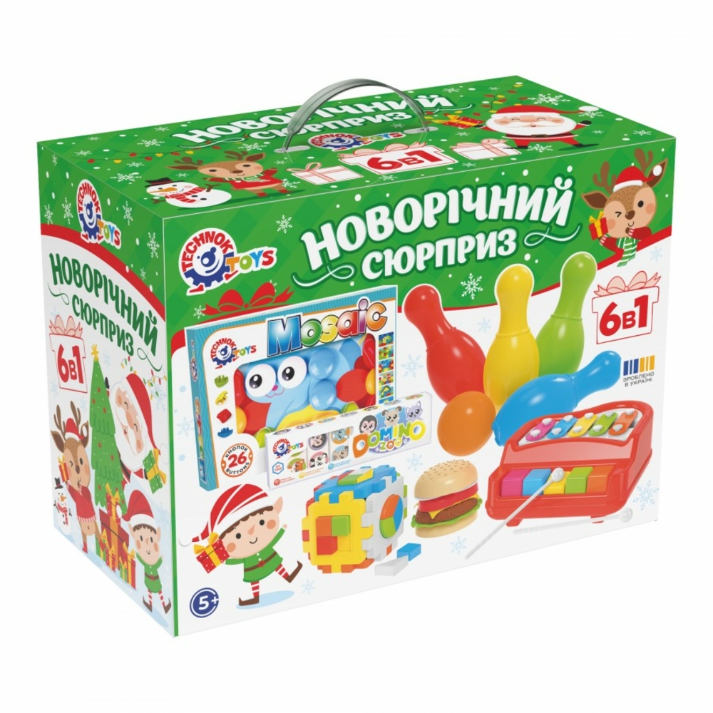 Фото, Видеообзоры новорічний набір іграшок технок, арт.8829