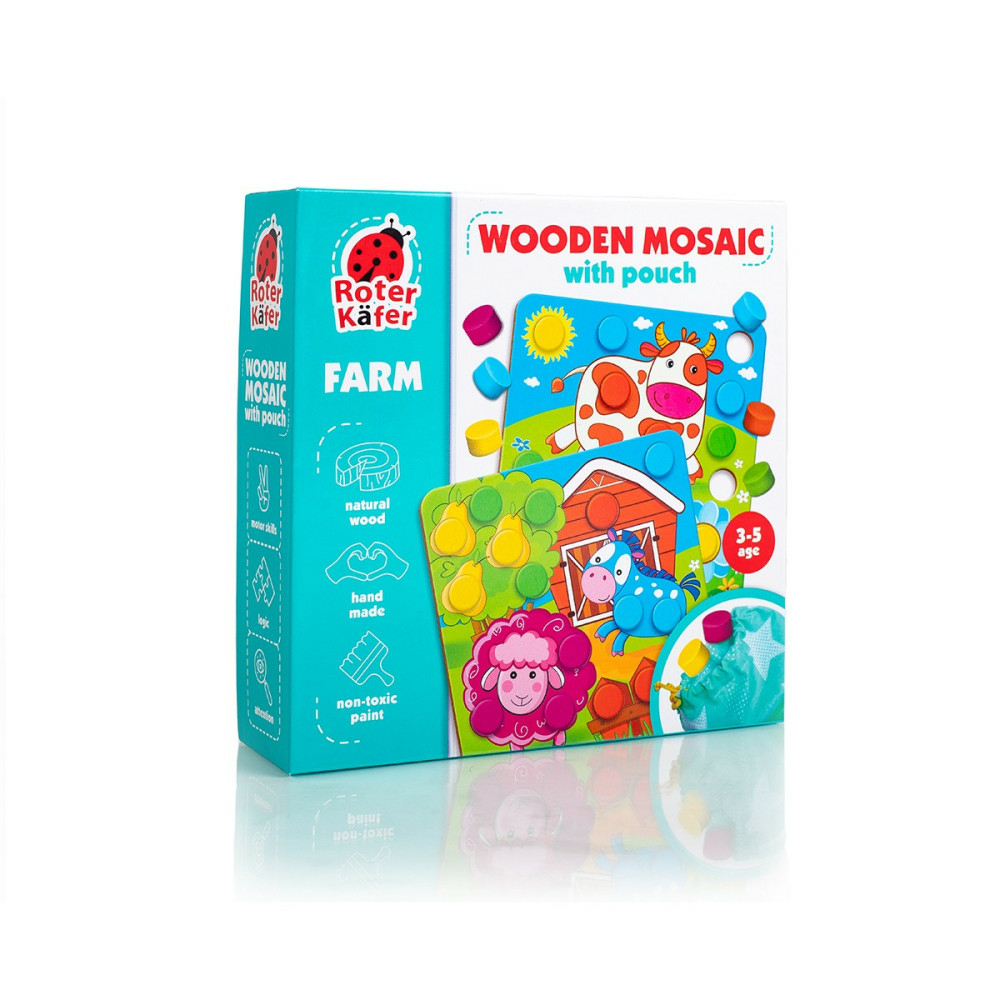 Фото, Видеообзоры дерев'яна мозаїка з мішечком. «ферма» rw4003