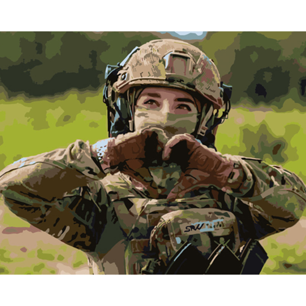 Фото, Видеообзоры картина за номерами strateg преміум захисниця з лаком розміром 40х50 см (gs882)