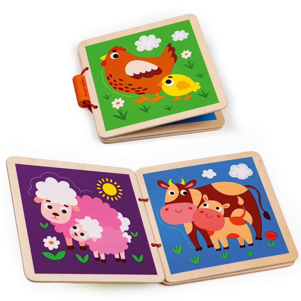 Фото, Видеообзоры дерев'яна книжечка «мама та малюк» rw3037