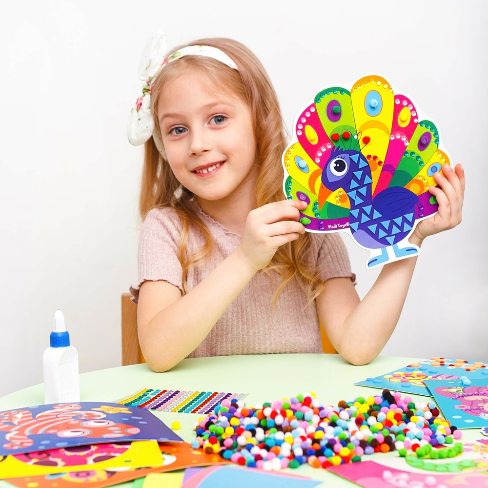 Фото, Видеообзоры набір для творчості "creative box. сова" vladi toys vt4433-08