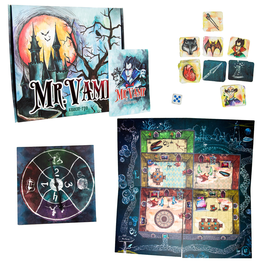 Фото, Відеоогляди настільна гра strateg mr.vamp українською мовою (32060)