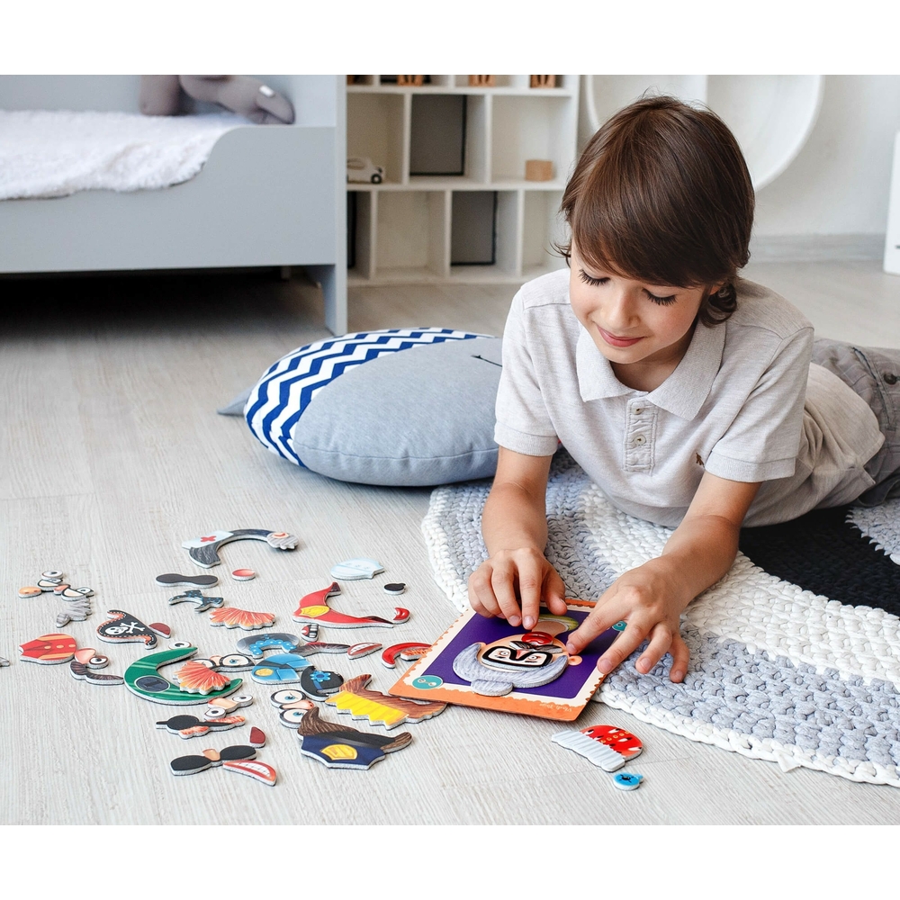 Фото, Відеоогляди магнітна гра «фейсики» vt3702-15