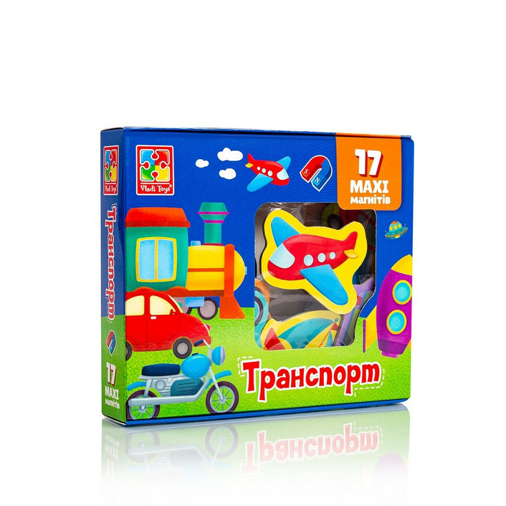 Фото, Видеообзоры набір магнітів «транспорт» vt3106-26