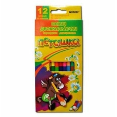 Олівці 1011-12CB двосторонні 12/24 кол. Colorite,  Marco