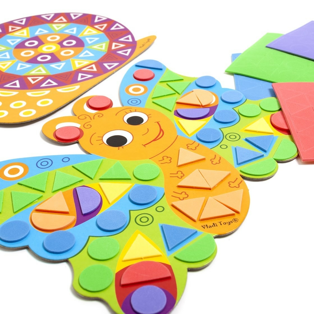 Фото, Видеообзоры набір для творчості м'яка мозаїка фігурна «равлик» vladi toys vt4511-01