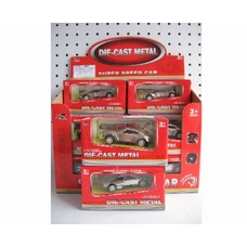 Машинка KX 106 A-1 (336шт) жел, инер-я, 1:50, в кор-ке, 12 шт в дисплее, 27-22-13см