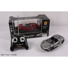 Машина 866-2414 (36шт) р/у, Porshe, 2 цвета, свет, на бат-ке, в кор-ке, 30-14,5-13,5см