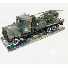 Військова техніка інерції 998A-B1 (838252) (24шт / 2) вантажівка, вертоліт, під слюдою 46 * 13 * 15