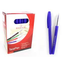 Ручка Face pen упак.50шт.стержень синій