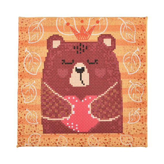 Отзывы  набір для творчості вишивка хрестиком ведмежатко strateg розміром 20х20 см (ax-206)