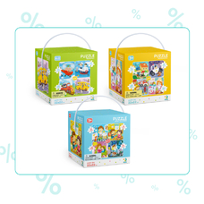 Набір пазлів 4в1 Dodo Професії, транспорт, мій день