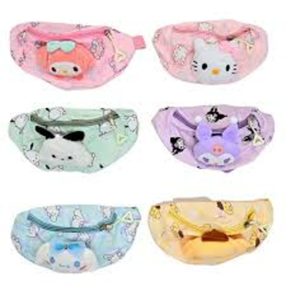 Сумочка-бананка С68148 (600) одне відділення, мякий значок, в пакеті