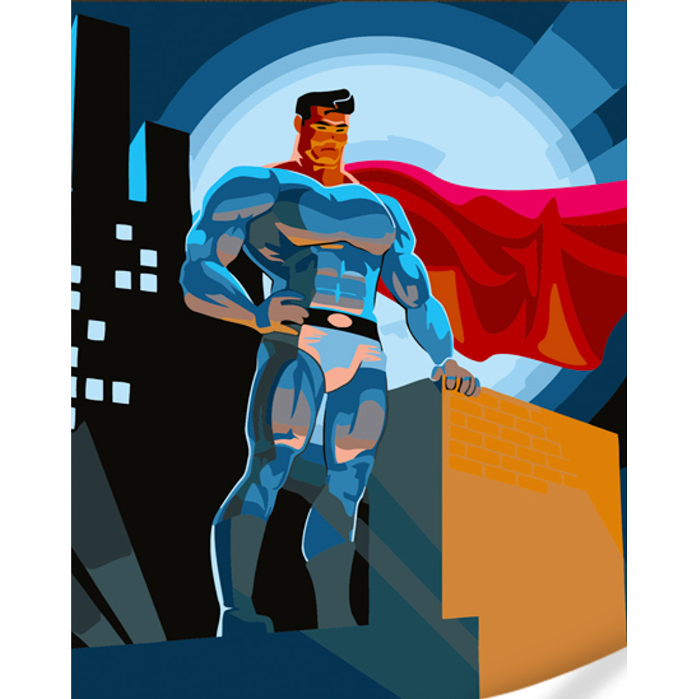 Фото, Відеоогляди картина за номерами strateg преміум відвага! з лаком розміром 30х40 см (ss6688)