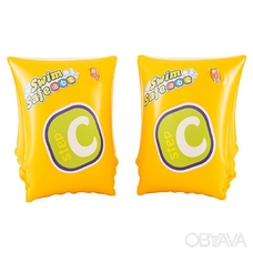 Нарукавники 32033 (36шт) желтые,25-15см,возд камеры 2шт,3-6лет,в кор-ке,19-12-3см