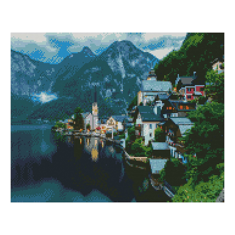 Фото, Відеоогляди алмазна мозаїка strateg преміум холодна ірландія 40х50 см fa10061