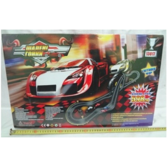 Трек 13817 (6шт) 220v, трасса 598см, в кор-ке 57-37-11,5см