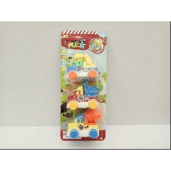 Машинки кольорові набір 3 шт 1308-16