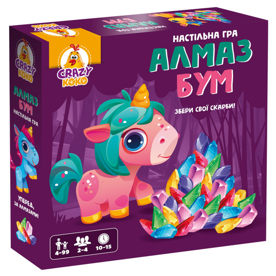 Гра настільна Vladi Toys маршрутна. Алмаз бум єдиноріжки VT8055-31
