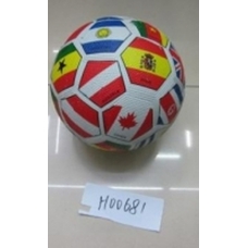 М'яч гумовий H00681 (50шт) футбол прапори 350г