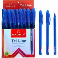 Ручка шарик.Tri Line ТТ тонирован.корпус  упак.50шт.стержень синій