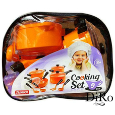 Игрушечный Детский Набор посуды Cooking Set 9 элементов Юника 1474