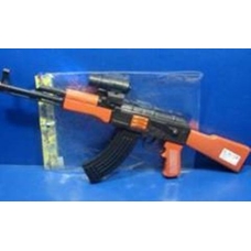 Автомат AK 47-113 (144шт) трещетка, в кульке, 49см