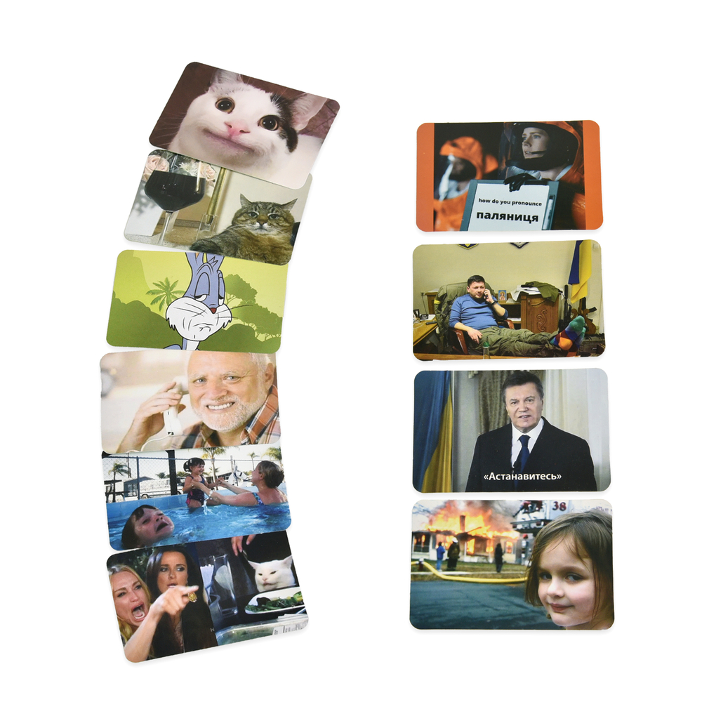 Фото, Видеообзоры настільна гра strateg мемні котики розважальна патріотична українською мовою (30734)