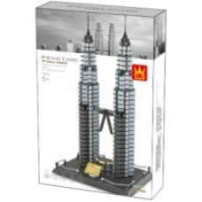Конструктор Wange 5213 "Шедеври світової культури" вежі Петронас Конструктор Wange 5213 "Шедеври світової культури" вежі Петронас