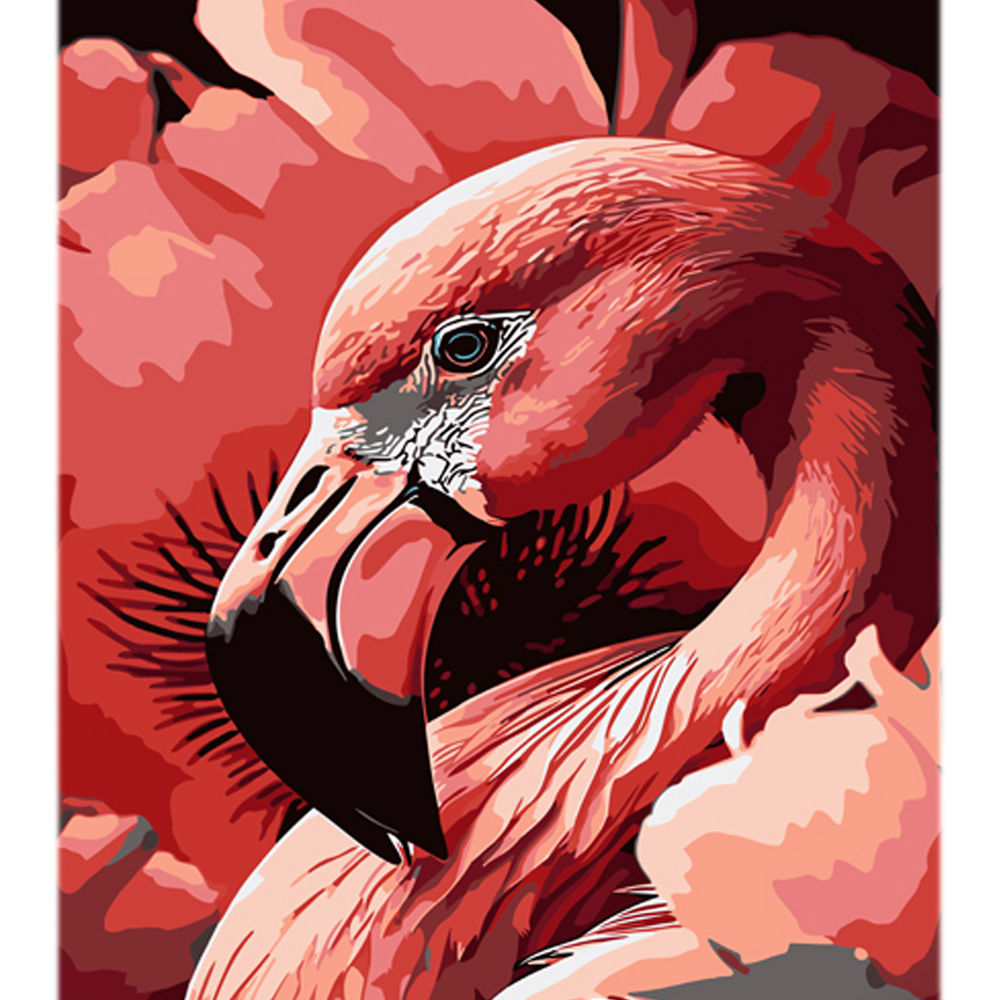 Фото, Видеообзоры картина за номерами strateg преміум рожевий витвір природи з лаком та з рівнем розміром 30х40 см (ly20)