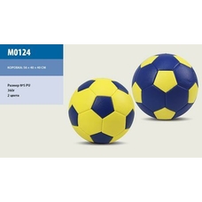 М'яч футбол M0124 (60шт) №5 PU 360 грам 2 кольори
