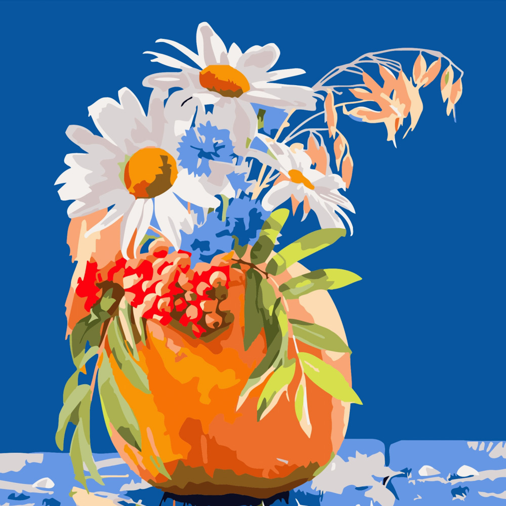 Фото, Відеоогляди картина за номерами strateg преміум осінній натюрморт розміром 40х40 см (sk018)